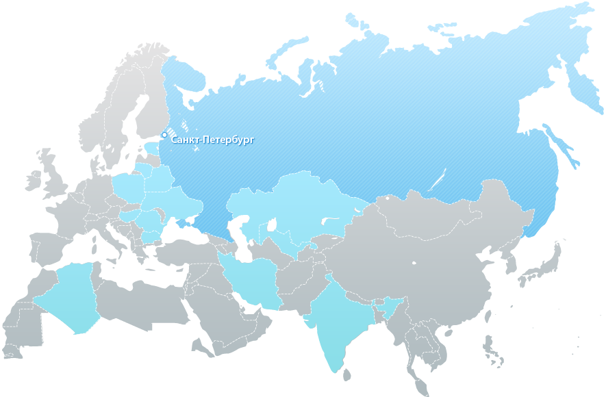 Карта россии и стран ближнего зарубежья